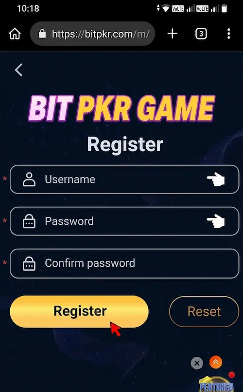 bitpkr-game-register